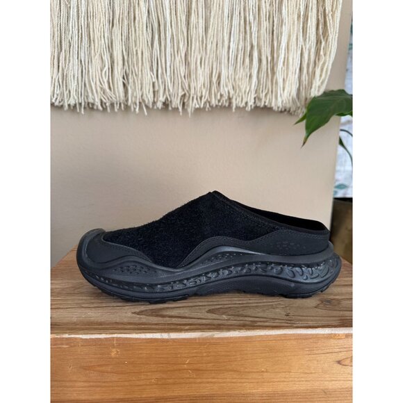 Hoka One One ORA Primo EXT All Black Suede Slip-On Mule Sneaker Clogs Size 8.5 - Picture 8 of 15